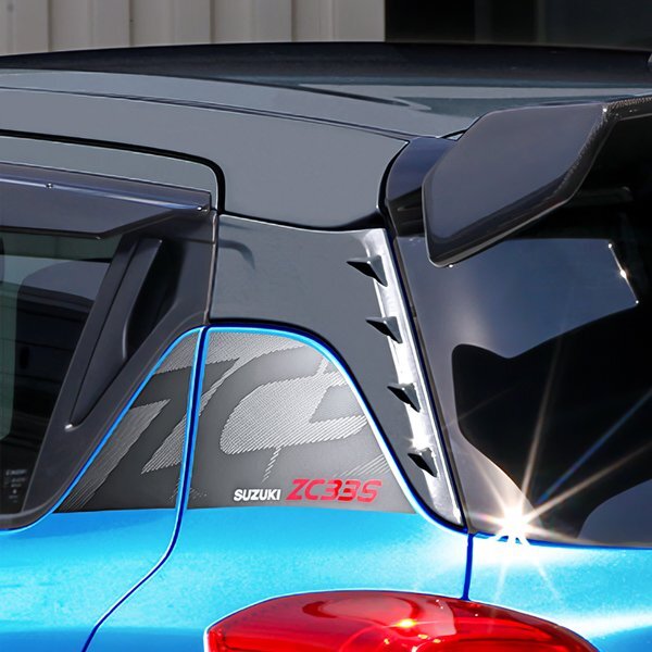 Monster Sport モンスタースポーツ Cピラーガーニッシュ ブラック スイフト ZC53S ZD53S 17.01~ K12C NA+WA05A FF/4WD CVT拍卖