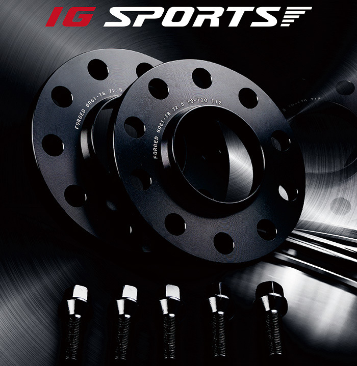 IG SPORTS ユーロスペーサー 2枚セット BMW E系 12mm PCD120 10穴 φ72.6 M12XP1.5 取付座60° 17HEX ハブ付 付属ボルト38mm拍卖