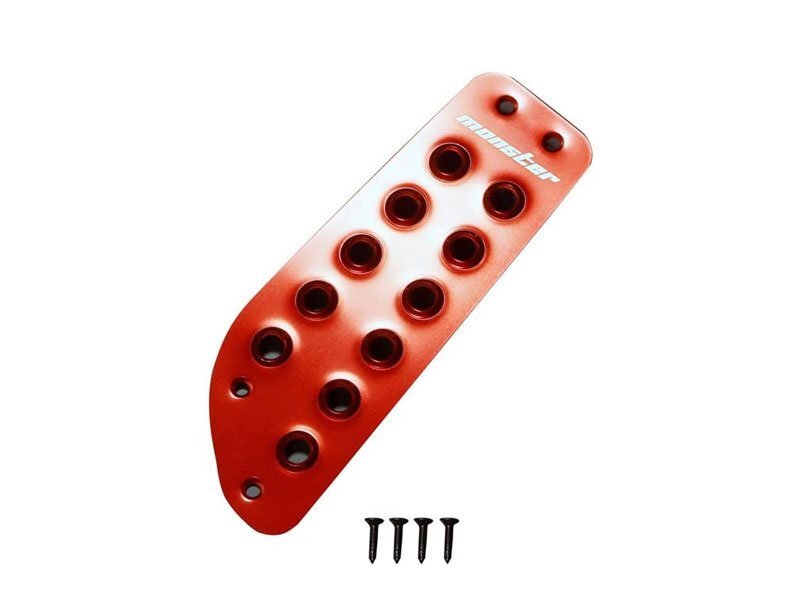 Monster Sport モンスタースポーツ フットレストカバー レッドアルマイト ジムニー JB23W 98.10~ (1型~) AT拍卖