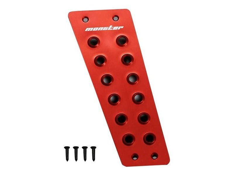 Monster Sport モンスタースポーツ フットレストカバー レッドアルマイト スイフト ZC13S 16.12~ 6AT [拍卖