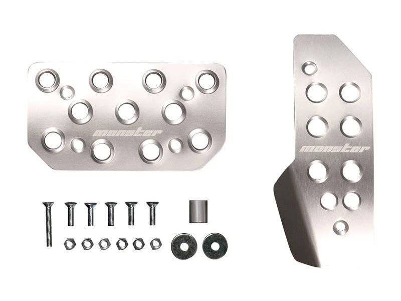 モンスタースポーツ スポーツドライビングペダルカバー クリヤアルマイト エブリイワゴン DA17W 15.02~(1~3型) R06A ターボ 2WD/4WD 4AT拍卖