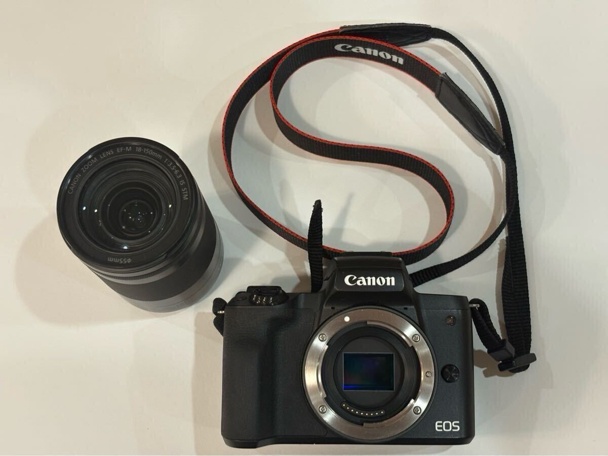 キャノン Canon EOS Kiss M デジタル一眼レフカメラ PC2328 本体+レンズ(キズあり) 現状品拍卖