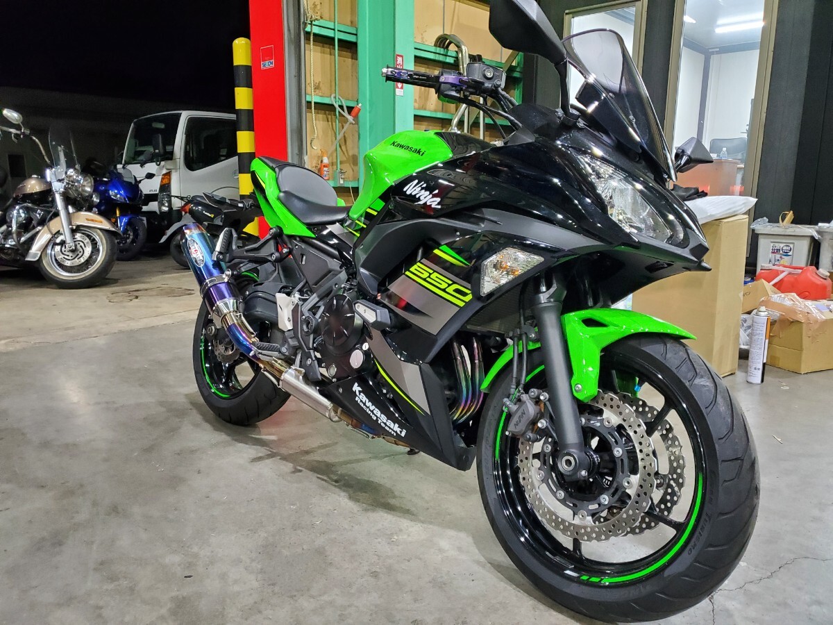 格安 ER650H ニンジャ650 NINJA650 セル始動 平成29年 54907km ETC付拍卖