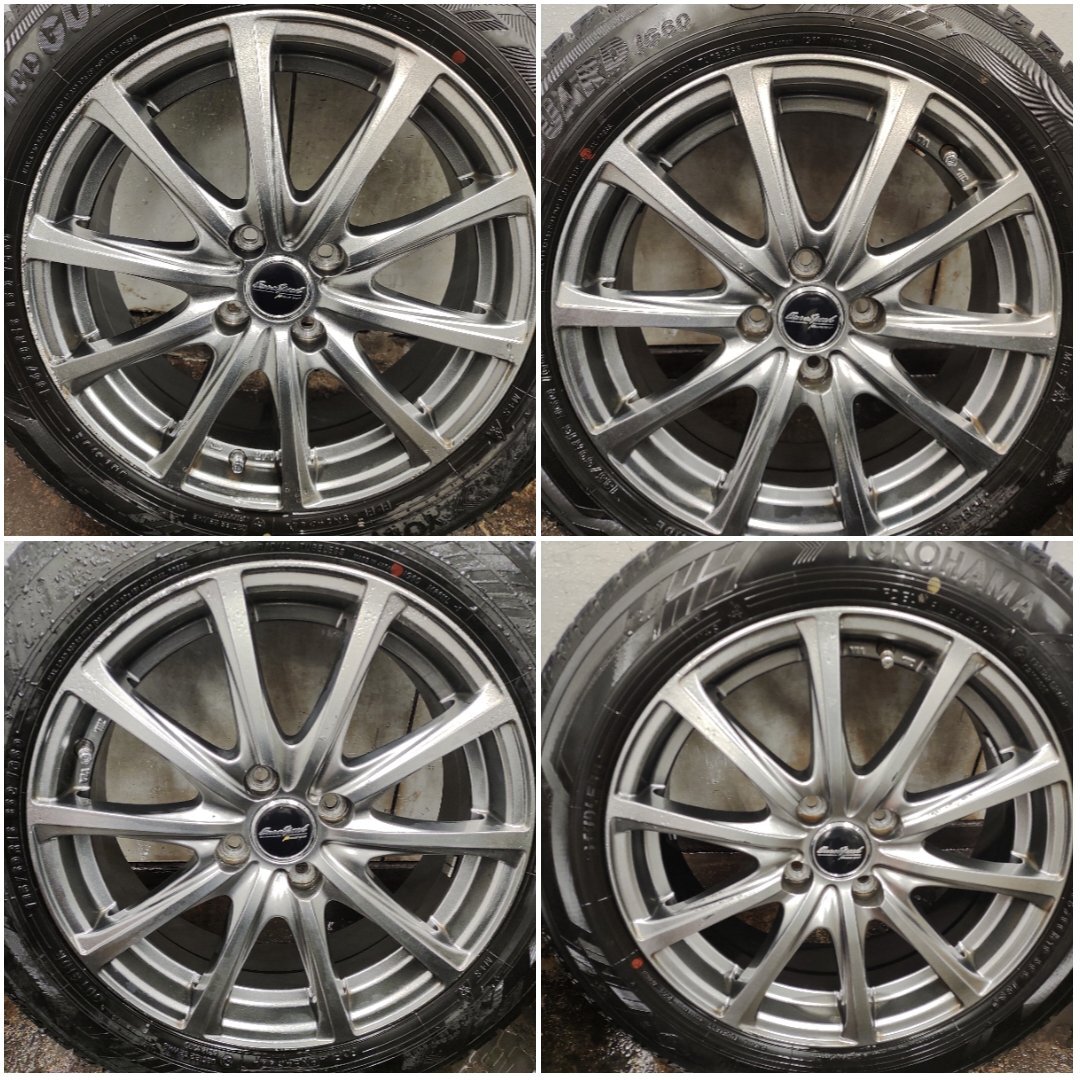 ★中古品★YOKOHAMA iceGUARD IG60 2022年製 スタッドレスタイヤセット 185/60R16 16×6j+43 100-4H【他商品と同梱歓迎】拍卖