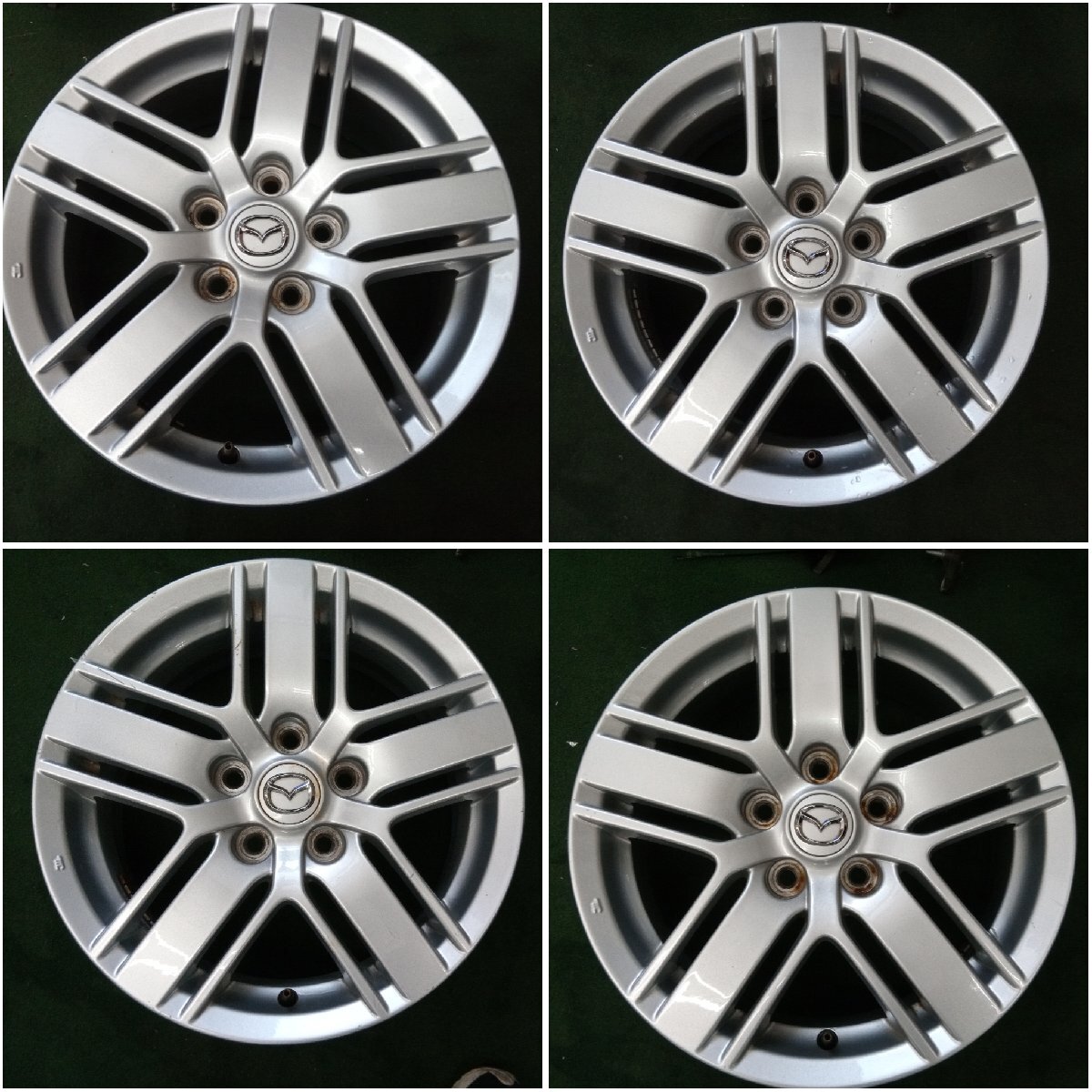 ★中古品★MAZDA マツダ MPV 純正 16×6.5J+45 114.3-5H 16インチアルミホイールセット 4本 【他商品と同梱歓迎】拍卖