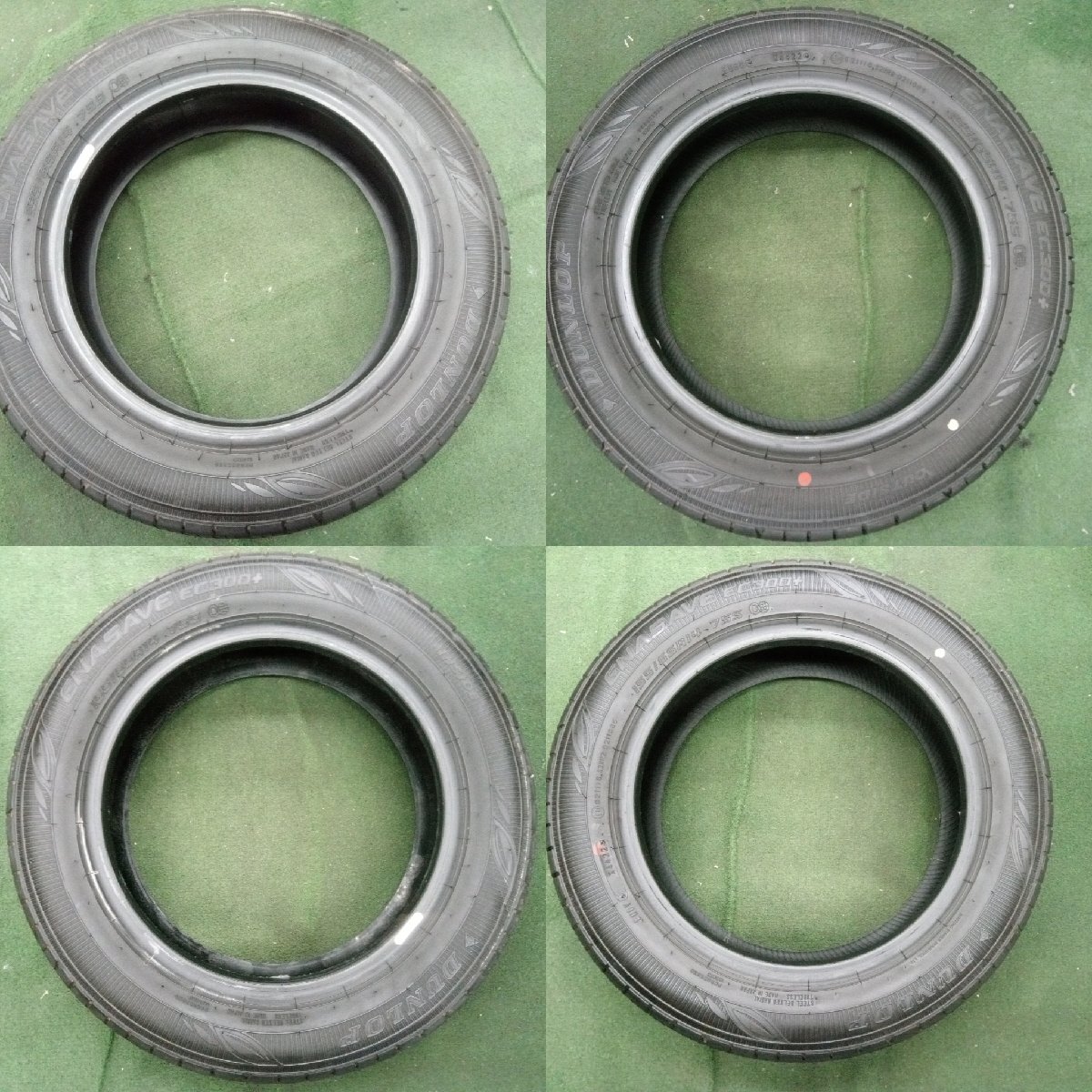 ★バリ溝品★DUNLOP ENASAVE EC300+ 155/65R14 2022年製 ノーマルタイヤセット 4本 2022年製 【他商品と同梱歓迎】拍卖