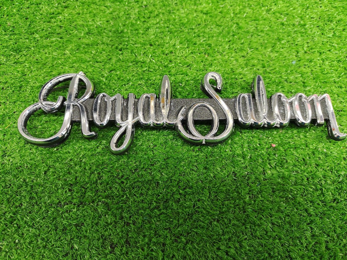 ★中古品★TOYOTA トヨタ MS135 MS137 130系? クラウン 純正 ロイヤルサルーン フェンダーエンブレム【他商品と同梱歓迎】拍卖