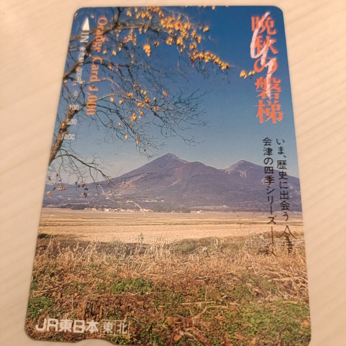 使用済JR東日本オレンジカード 晩秋の磐梯1穴拍卖