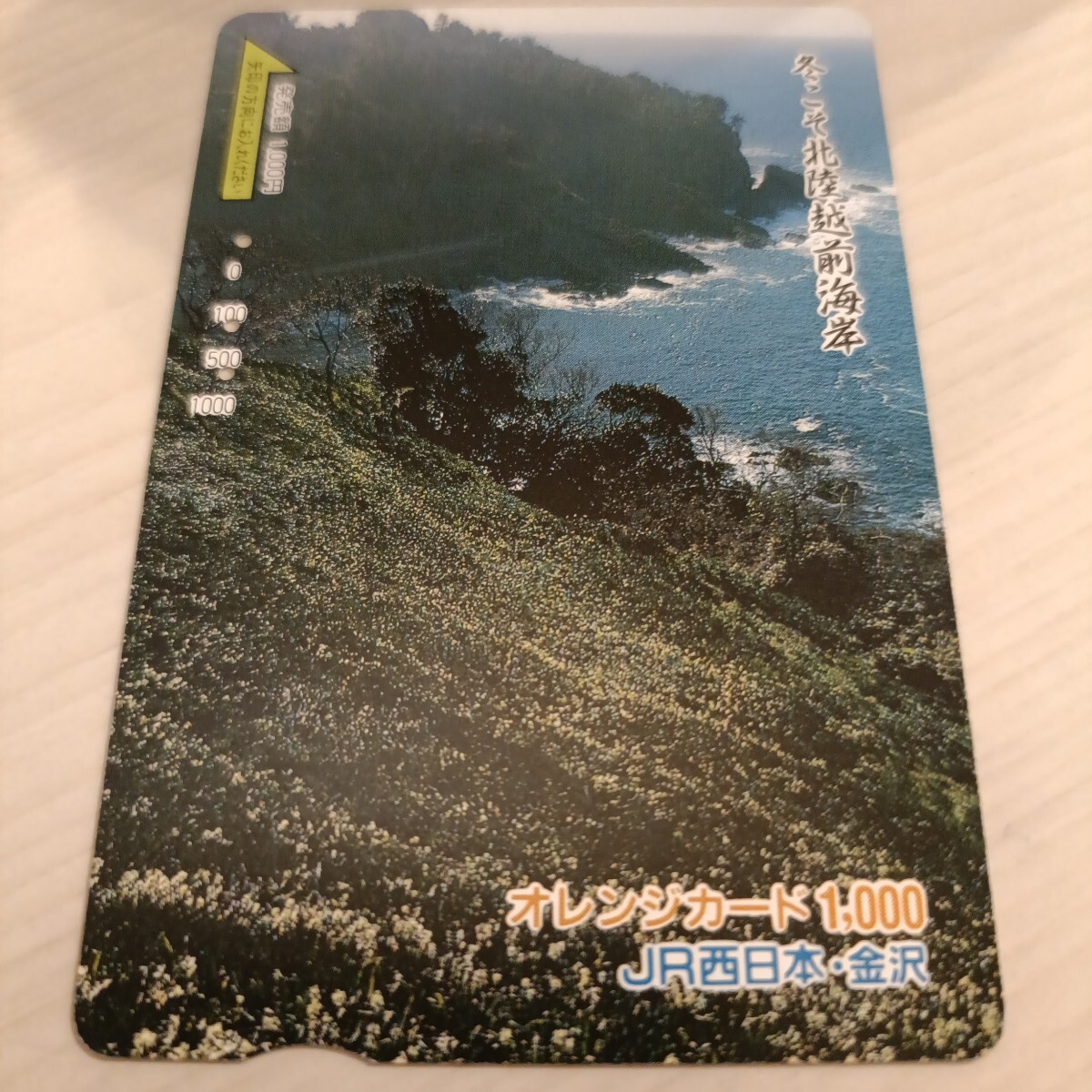 使用済JR西日本オレンジカード 冬こそ北陸 越前海岸拍卖