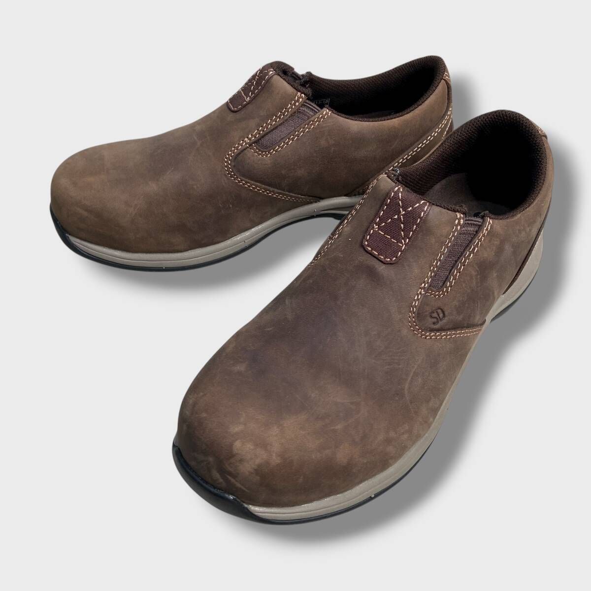 送料無料☆美品☆RED WING☆レッドウィング☆コンフォートプロ☆レザーモックシューズ☆セーフティシューズ☆茶系☆レディース23cm☆K25M拍卖