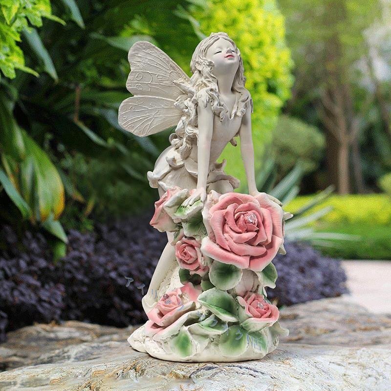 ◆新品妖精のガーデンライトソーラーライト置物装飾品アートおしゃれ かわいいガーデニング庭インテリア ギフトプレゼントオーナメント拍卖