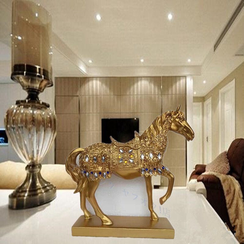 ☆新品2色選択可 アンティーク 馬 置物 レトロ インテリア 馬 オブジェ 工芸品 北欧 雑貨 コレクション リビング オフィス 装飾ゴール拍卖