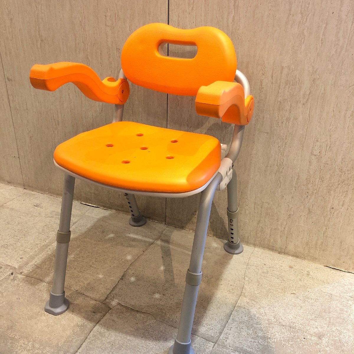 ■■344■Panasonic PN-L41311 ユクリア コンパクトSPおりたたみ シャワーチェア オレンジ 介護用品 介助用品 入浴 高齢者拍卖