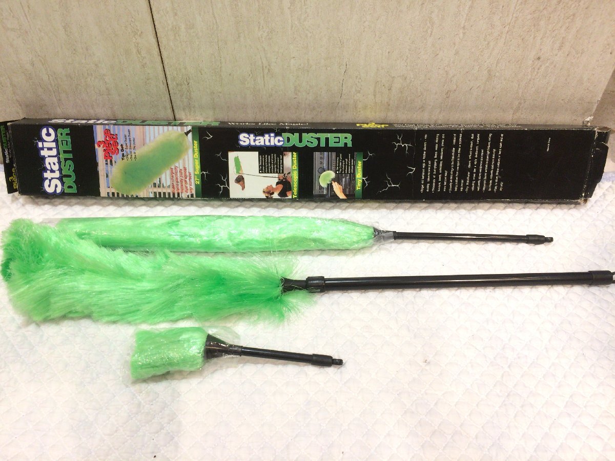 ●●120●未使用!StaticDUSTER ほこり取り 3点セット 掃除 静電気 掃除用品 モップ ダスター はたき ハンディ拍卖