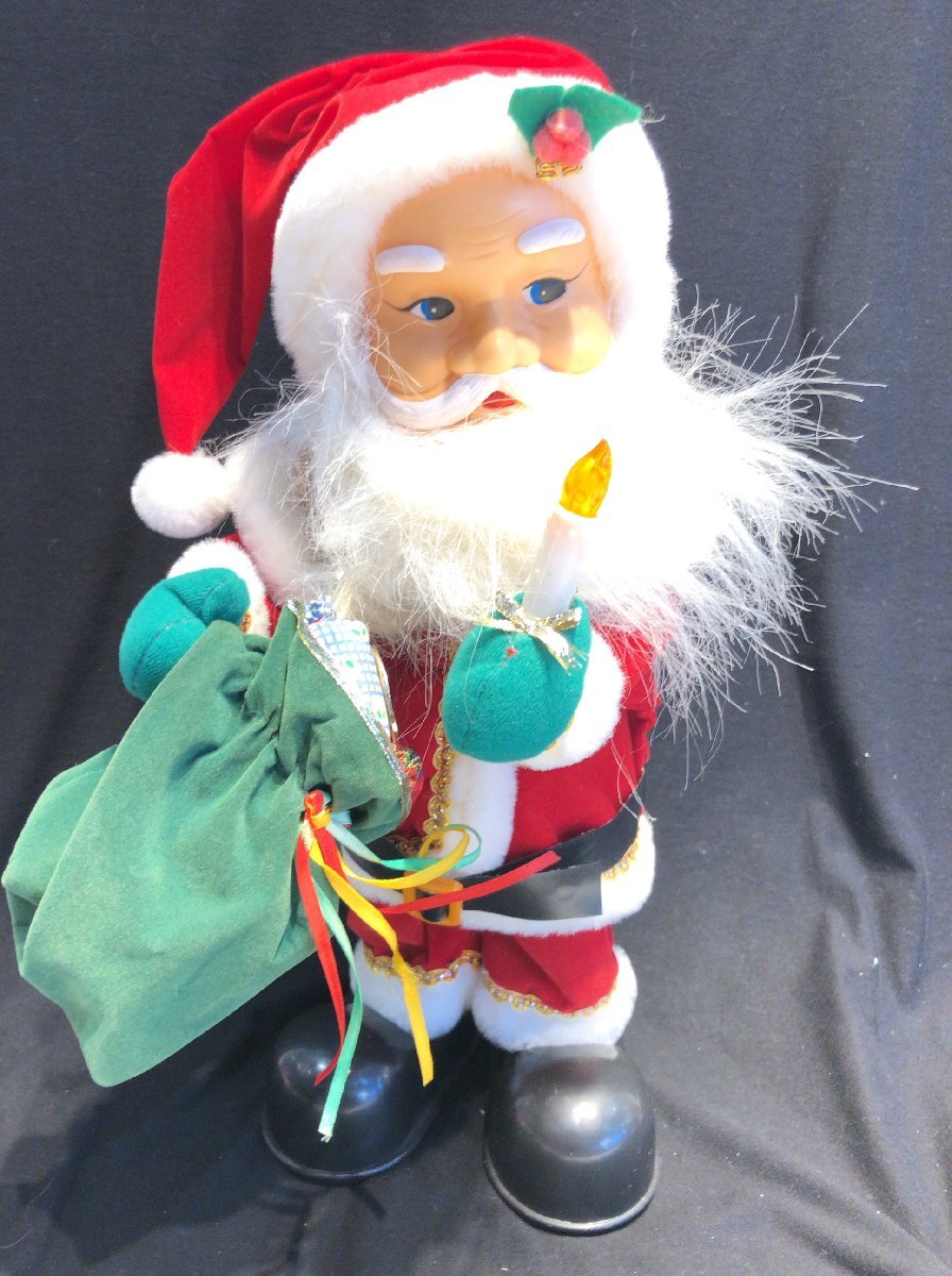 ■■352■サンタクロース 人形 置物 メロディ クリスマス 飾り インテリア拍卖