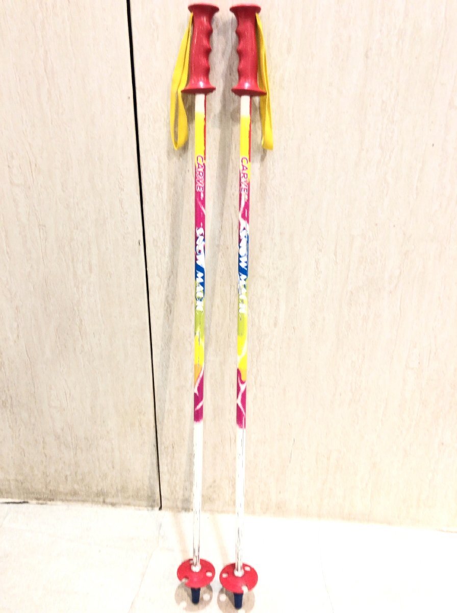 ■■376■CARVE SNOW MAGIC スキー ストック 実寸約86cm拍卖