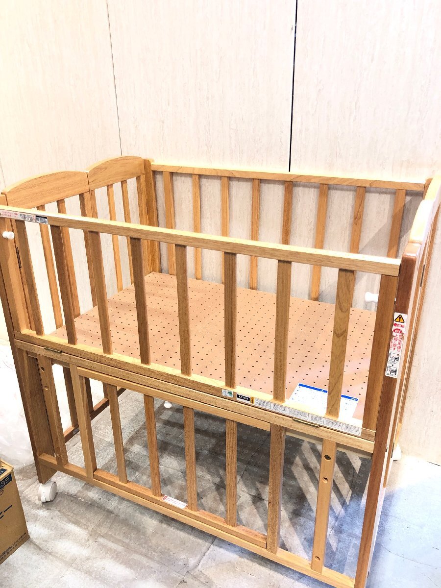 ■■566■美品■KATOJI ベビーベッド ミニベッド 折りたたみ ナチュラル 02102 赤ちゃん カトージ拍卖
