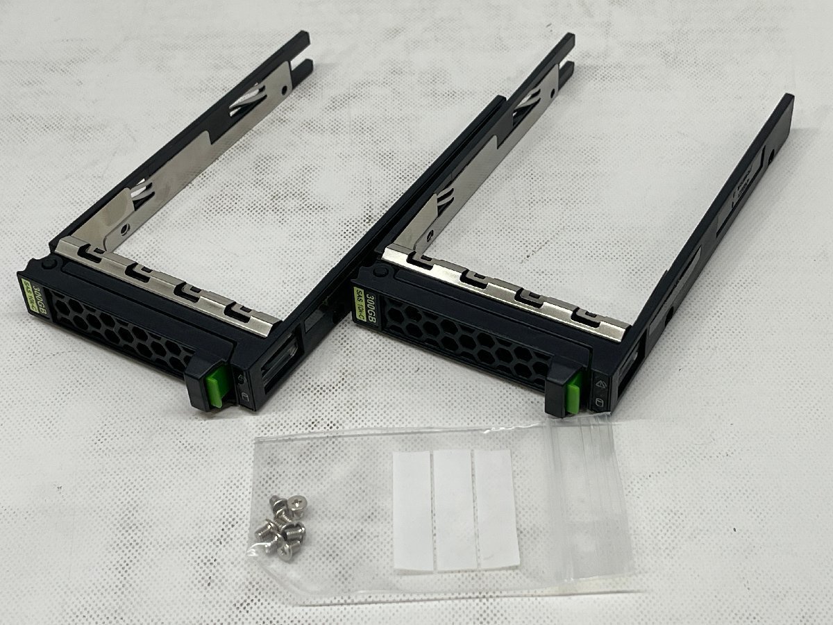 ★FUJITSU PRIMERGY用HDDマウンタ トレイキャディー★ラベル 300GB SAS 10k-C★A3C40179841★2.5inch 2本セット★ネジ付属★0221-I拍卖