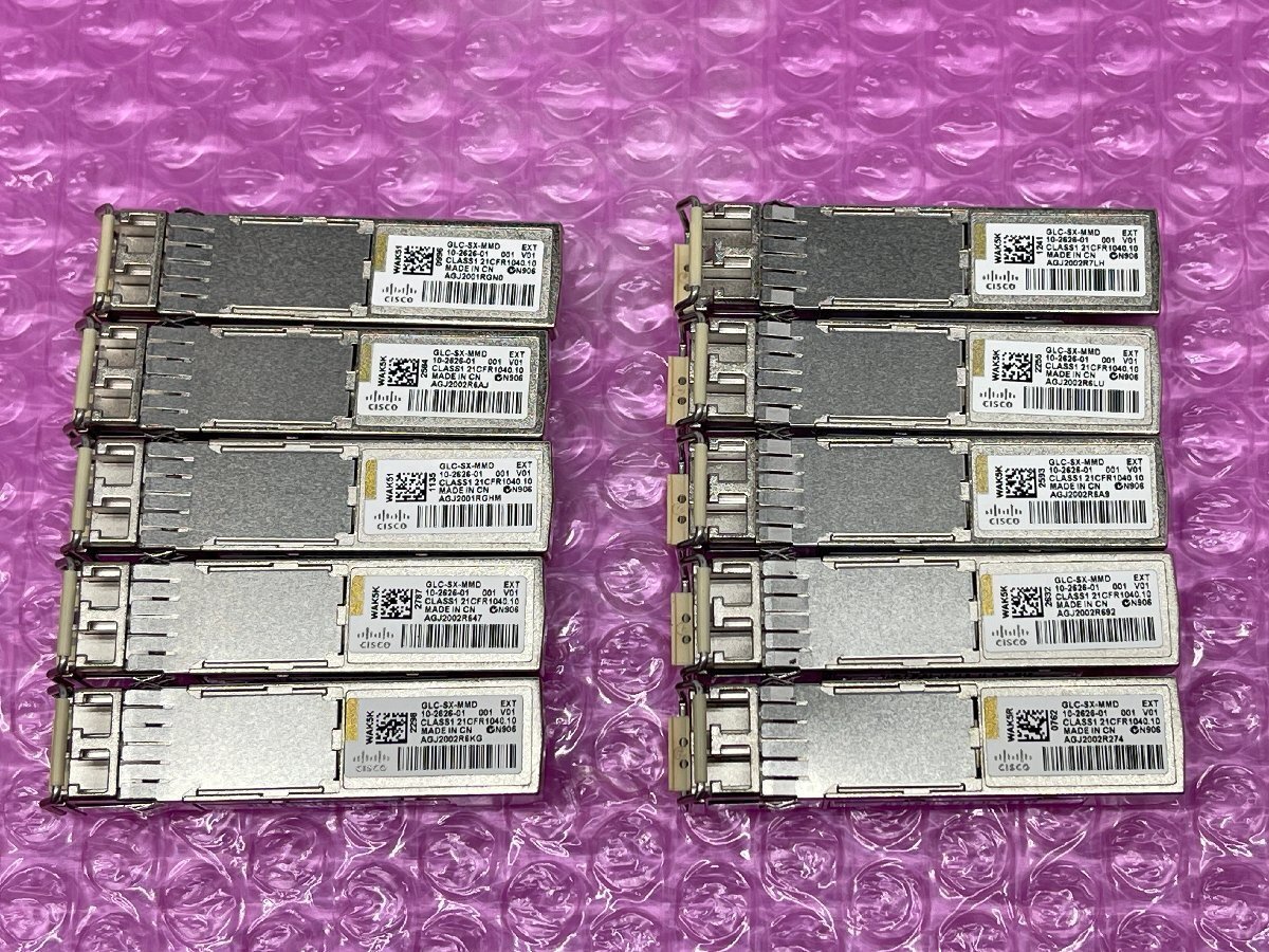 ★Cisco GLC-SX-MMD 1000BASE-SX SFP★10個セット★1004-I拍卖