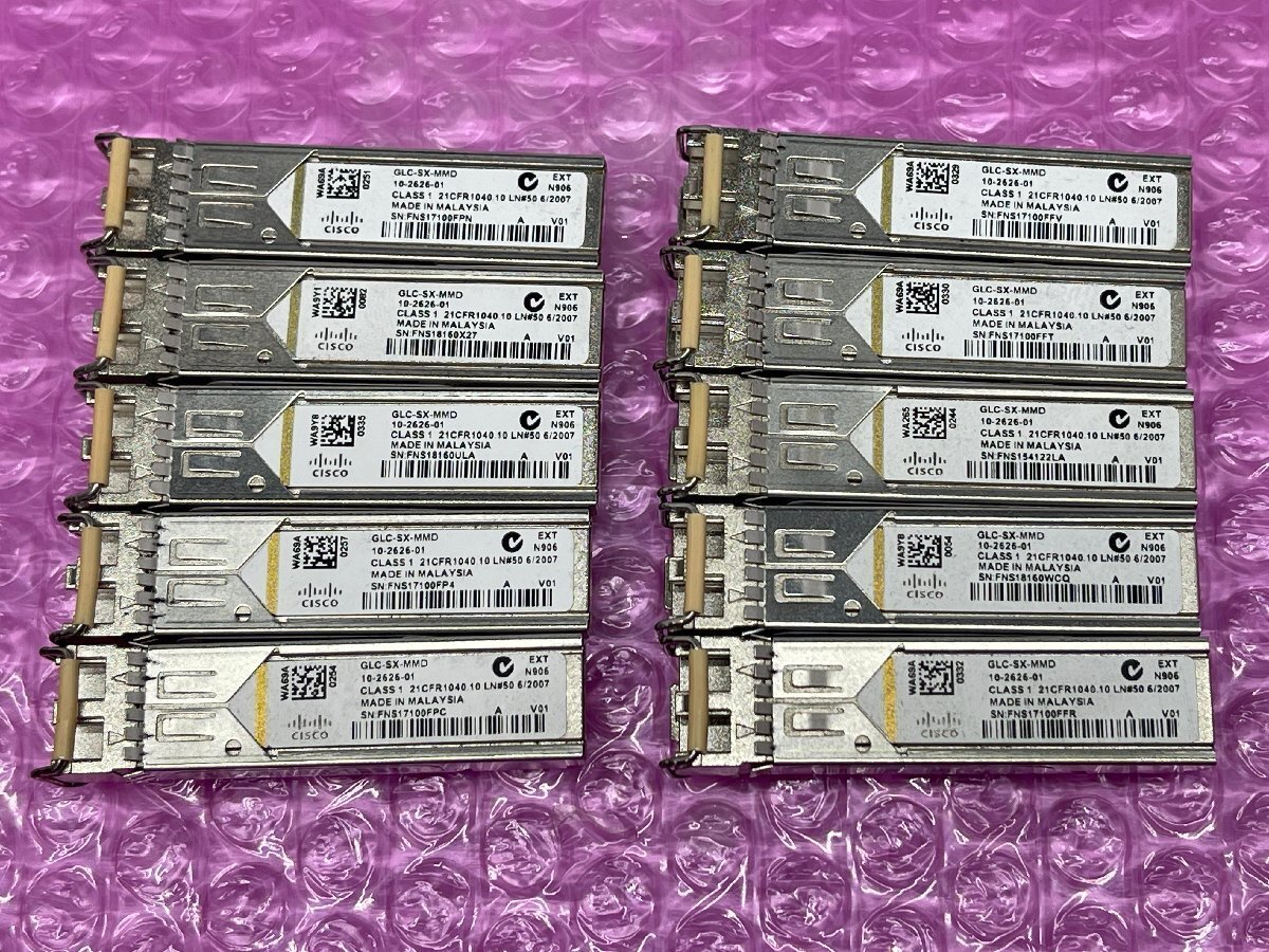 ★Cisco GLC-SX-MMD 1000BASE-SX SFP★10個セット★1004-I_001拍卖