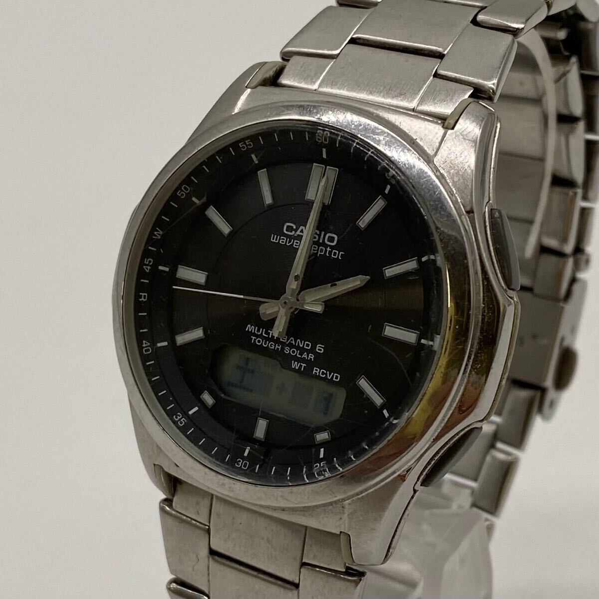 ▲【売り切り】CASIO/カシオ 腕時計 WVA-M630 アナデジ ウェーブセプター タフソーラー 電波ソーラー拍卖