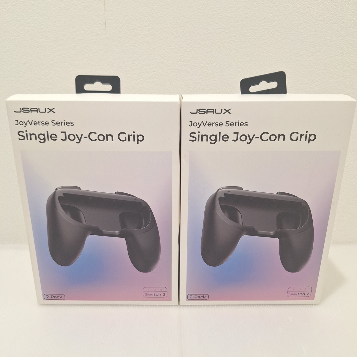 D(1110c12)★未使用/未開封★ JSAUX JoyVerse Series Single Joy-Con Grip 2-Pack Switch2用 コントローラーグリップ 2個入り×2箱 まとめ拍卖