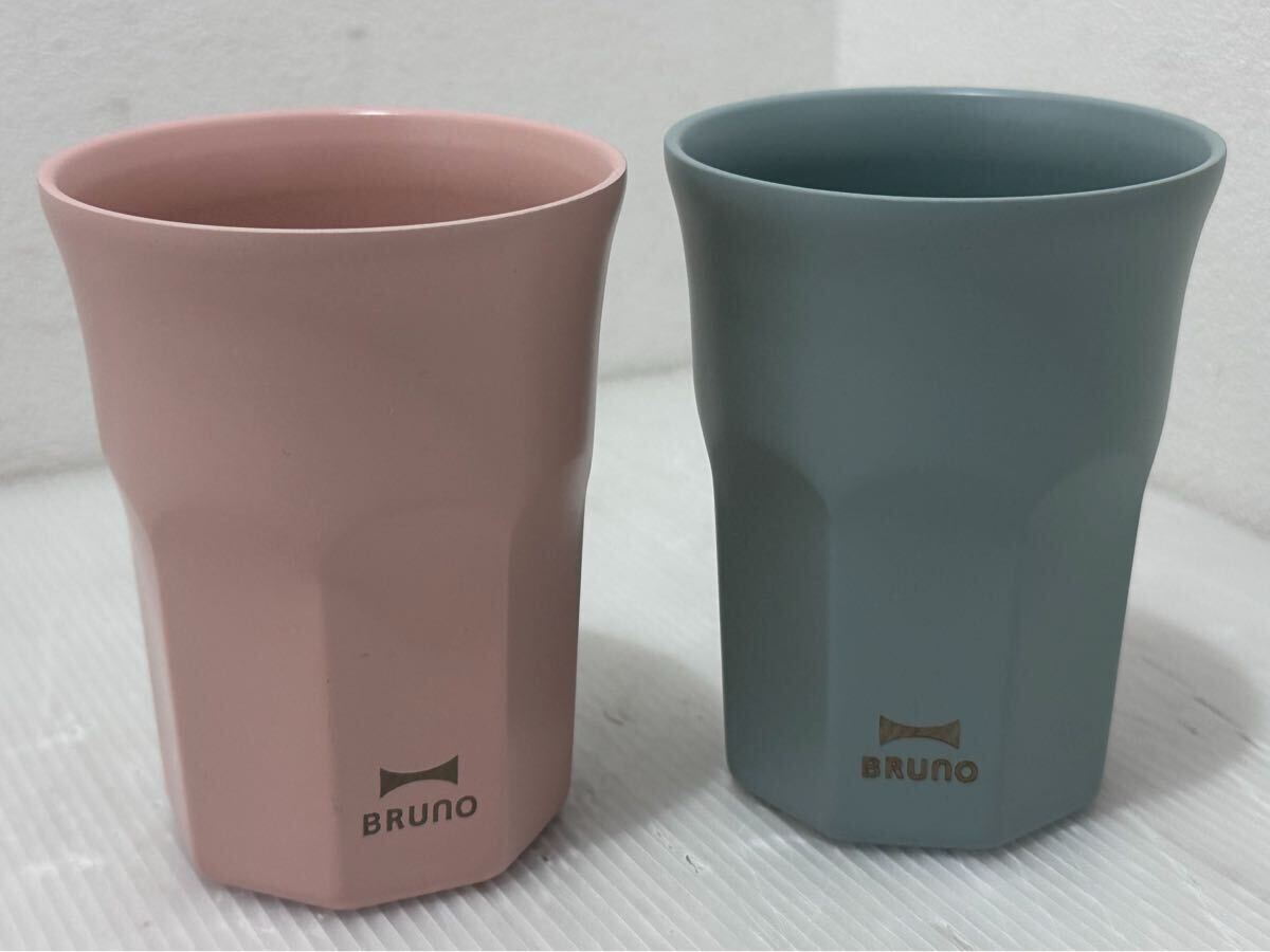 D(1110t3) BRUNO ブルーノ セラミックコートタンブラー ペア タンブラー ピンク ブルー セラミック コップ マグカップ フリーカップ 拍卖