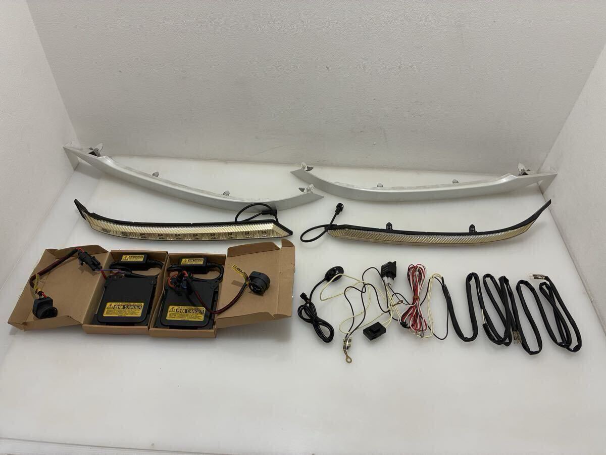 D(1112s2) ヴェルファイア CRYSTALEYE LED ヘッドライト パーツ ☆ジャンク拍卖