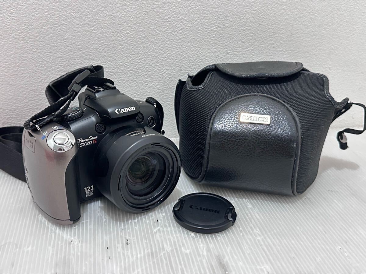 D(1120t8) Canon キャノン PowerShot SX20 IS パワーショット デジタルカメラ コンパクトデジタルカメラ カメラ ケース付き ★通電OK拍卖