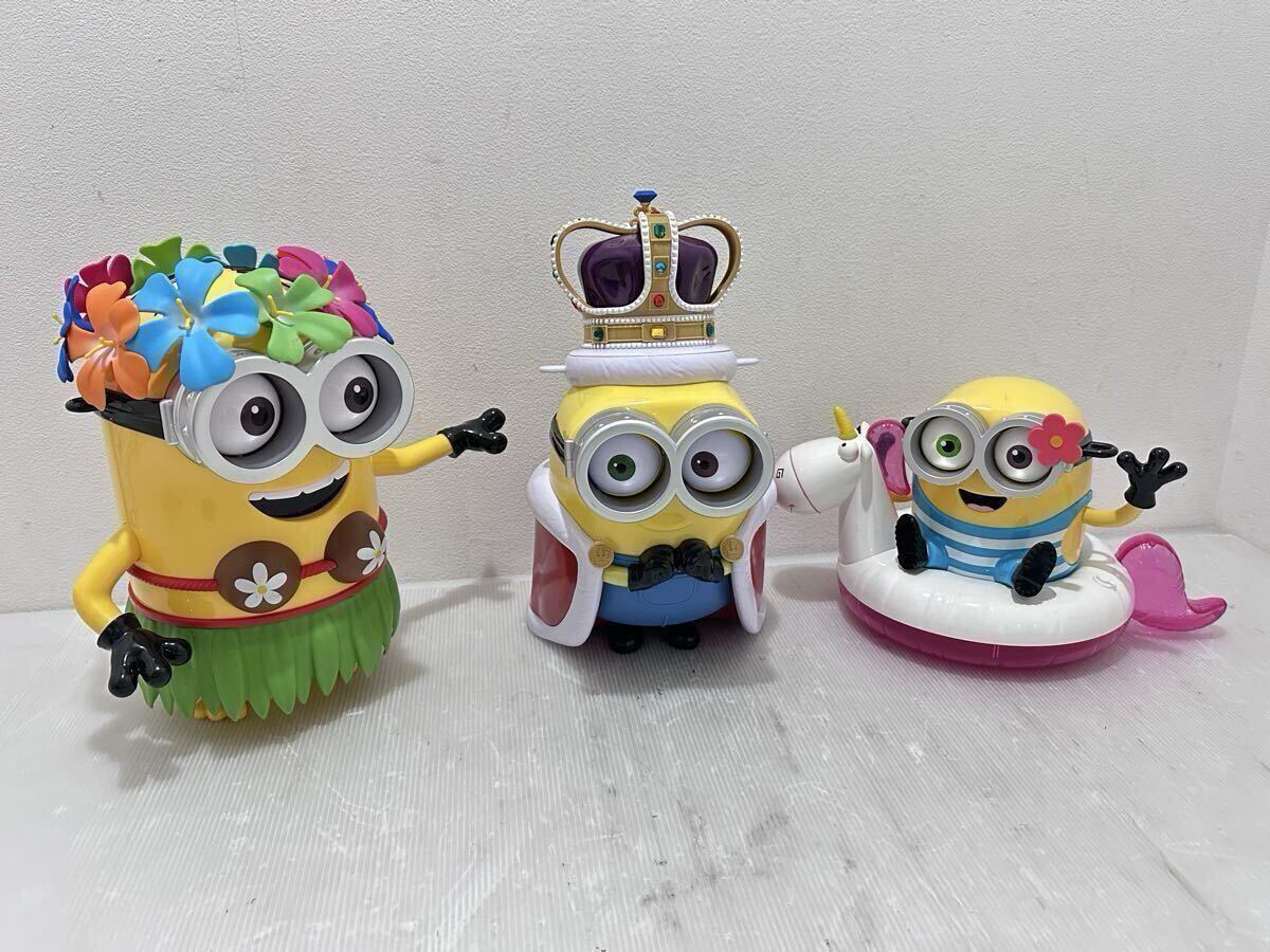 D(1127t8) ミニオン ポップコーンバケツ まとめ USJ ユニバ ハワイアンスタイル 浮き輪 キングボブ グッズ など 計3点 まとめ売り ※保管品拍卖