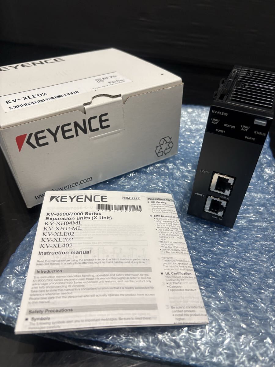 D(1120k4)【未使用】 KEYENCE キーエンス KV-XLE02 イーサネットユニット 2ポート プログラマブルコントローラ拍卖