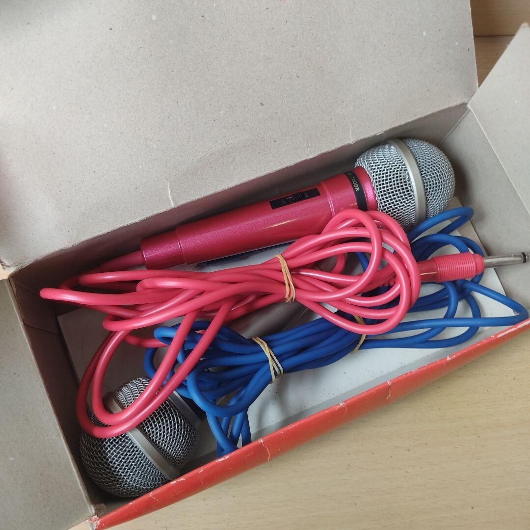 ペアーマイクロホン カラオケマイク2本組 KA-HM-700BP ジャンク扱い tr拍卖