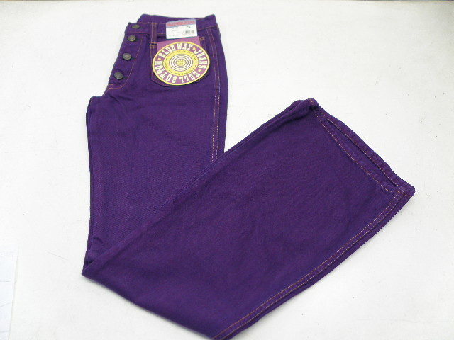 BLUE WAY!ブルーウエイ!ベルボトムジーンズ!W70(紫)拍卖