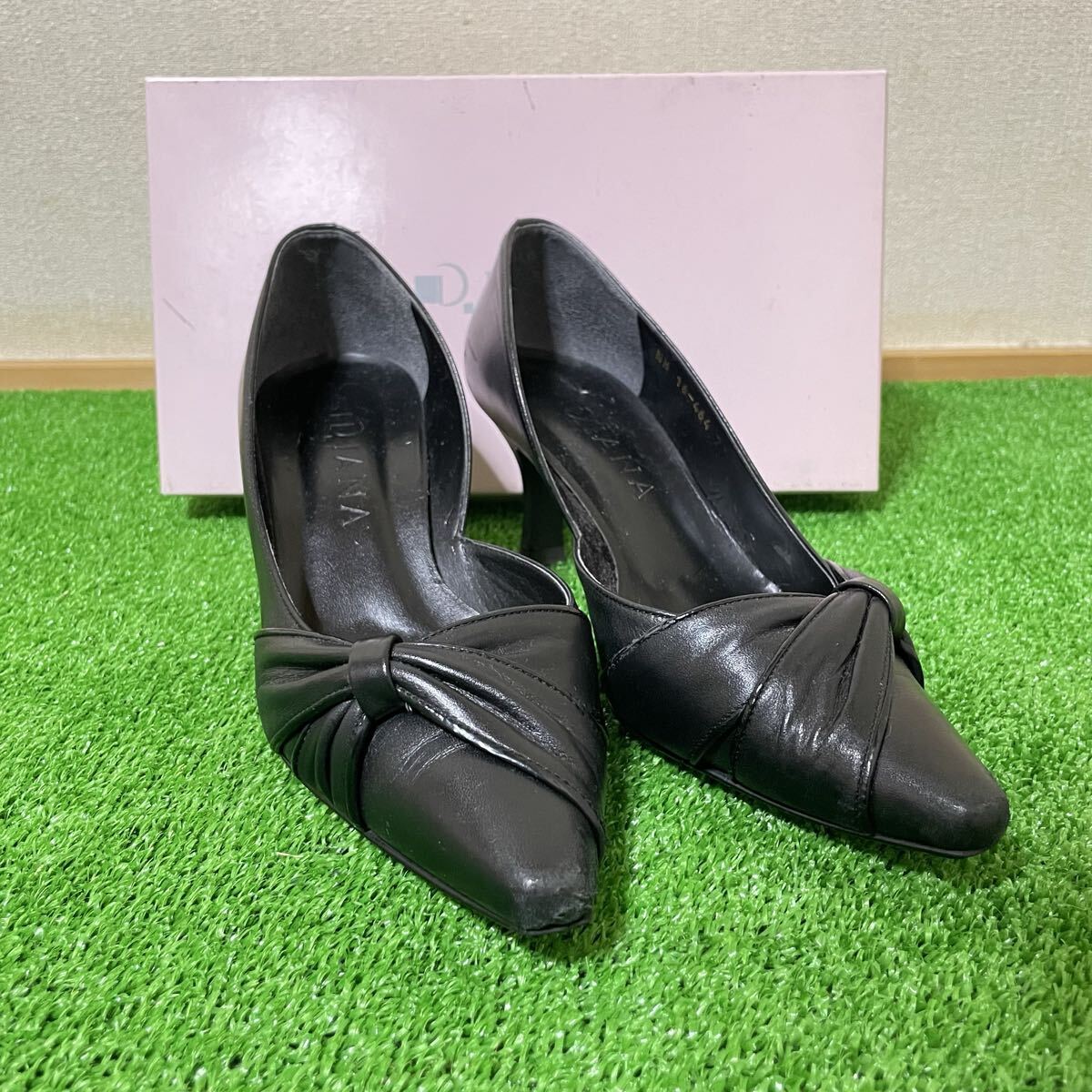 11/1 8DAIANA ダイアナ ヒール ピンヒール 美品 サイズ=23cm拍卖