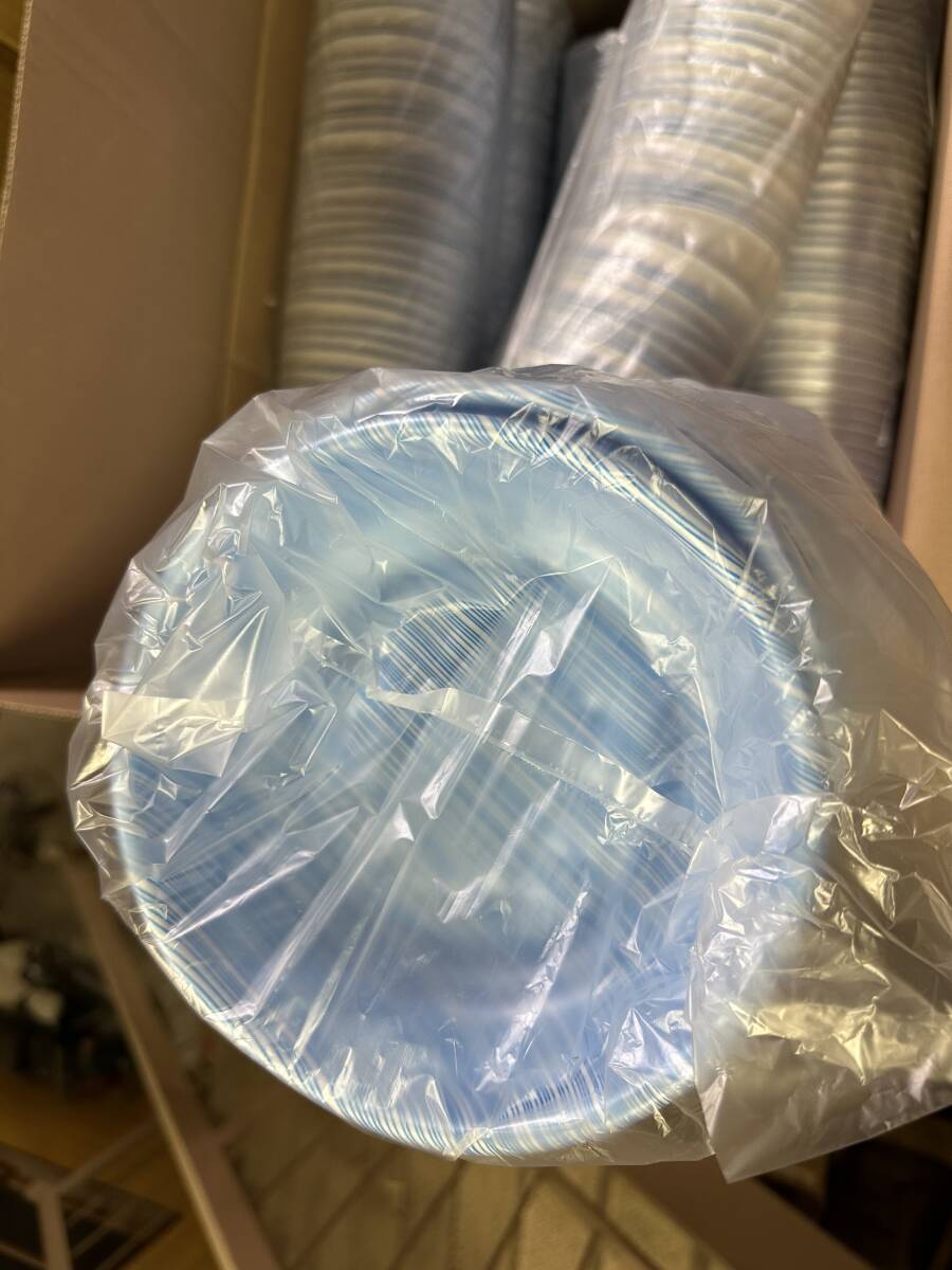 業務用 大量 丼 スチロールトレイ C-38 うつわ 100入り×12袋 直径180mm 長期保管品 生鮮食品 キッチンカー等 処分品拍卖