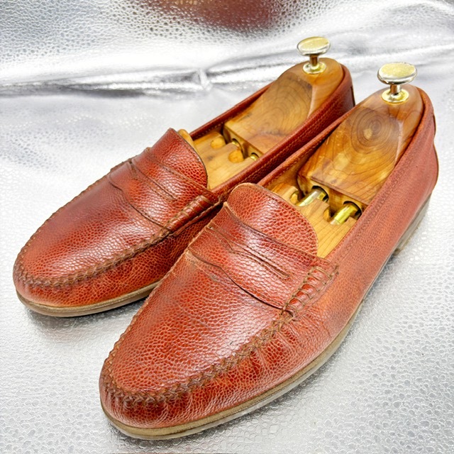 ★サルバトーレフェラガモ★ローファー/7 1/2EE 25.5/カジュアルシューズ/ショートブーツ/ビジネスシューズ/革靴/茶拍卖