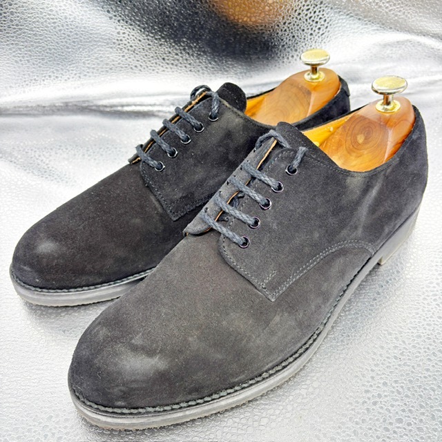 ★リーガル REGAL★プレーン/25.5cm/カジュアルシューズ/ショートブーツ/ビジネスシューズ/スエード/黒拍卖