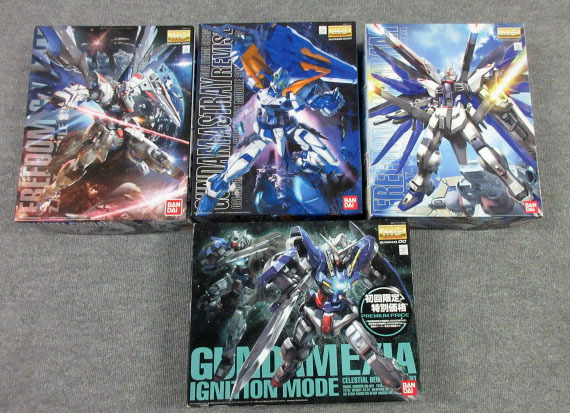 MG 1/100 ガンダム マスターグレードモデル フリーダムガンダム 、ガンダムアストレイ、フリーダムガンダムVer.2.0、ガンダムエクシア 拍卖