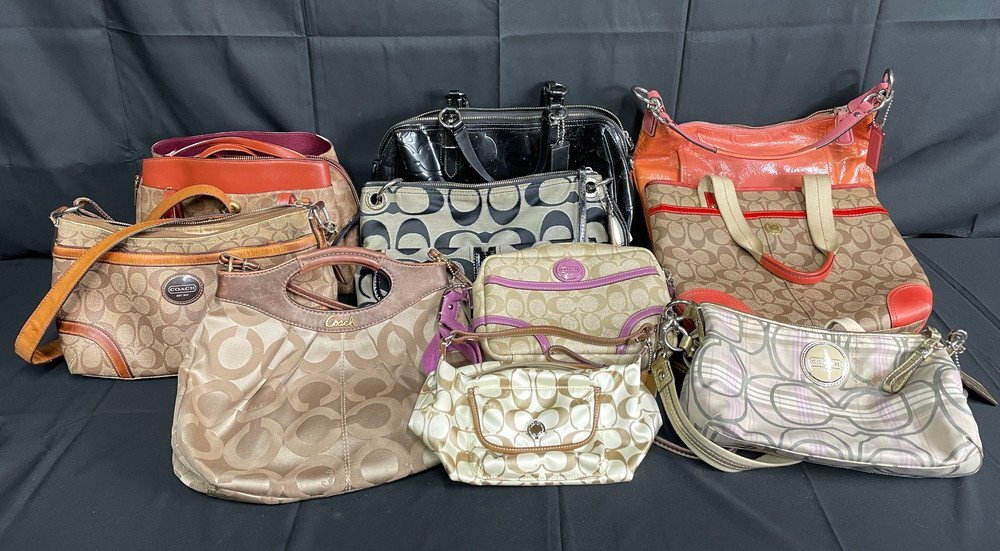 【14PB210】COACH コーチ ブランドバッグ 10点まとめ シグネチャー ショルダーバッグ トートバッグ ハンドバッグ など 服飾小物 現状品拍卖