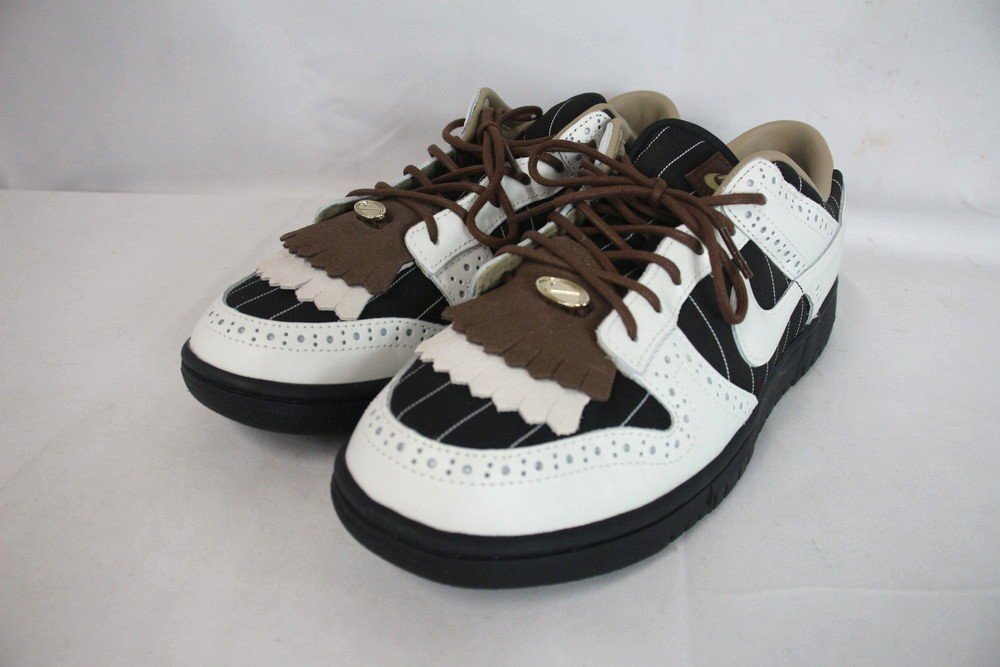 【8P3795】NIKE DUNK LOW LX ナイキ ダンク ロー スニーカー FV3642-010 ブローグ キルトタッセル 28cm メンズシューズ 現状品拍卖