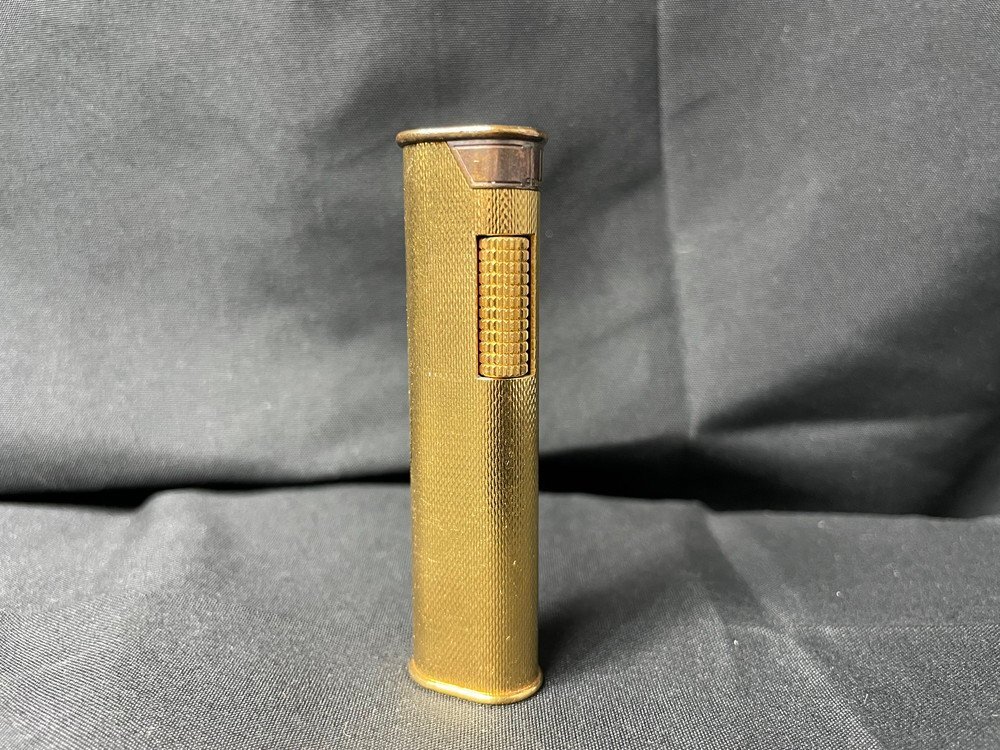 【6P3853】1円スタート Dunhill ダンヒル ガスライター ローラー式 オーバル ゴールド 喫煙具 煙草 ブランド小物 現状品拍卖