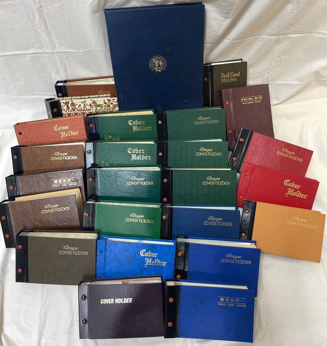 【12SM伊■10004F】★1円スタート★FDC★初日カバー★アルバム★日本切手★25冊まとめ★切手趣味週間★国際文通週間★ その他シリーズ★拍卖