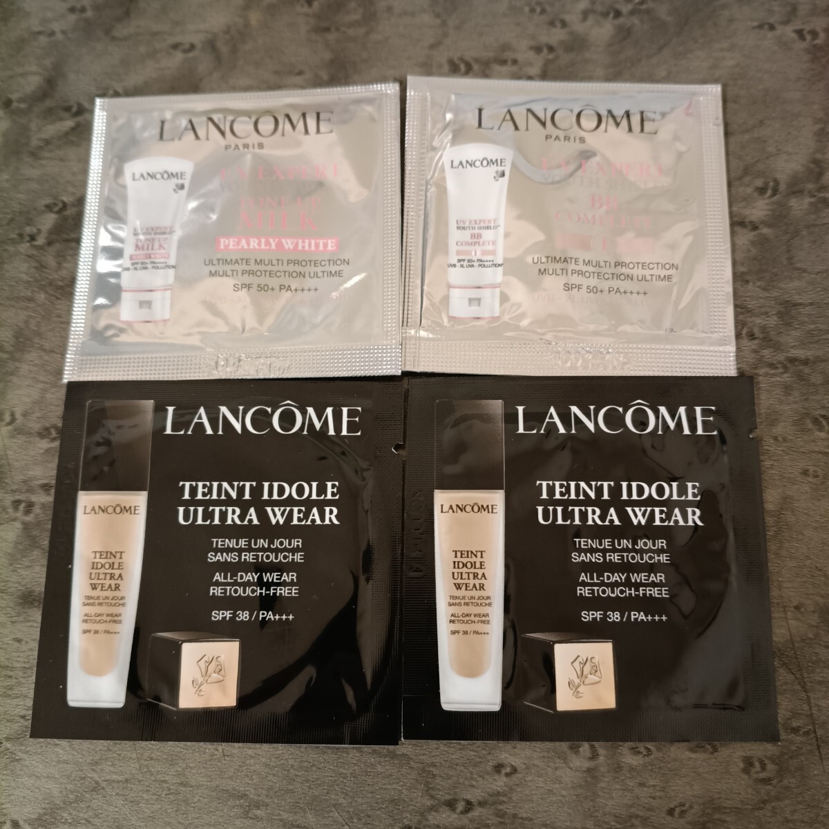 ランコム リキッドファンデーション、日やけ止め用乳液 4枚サンプル拍卖