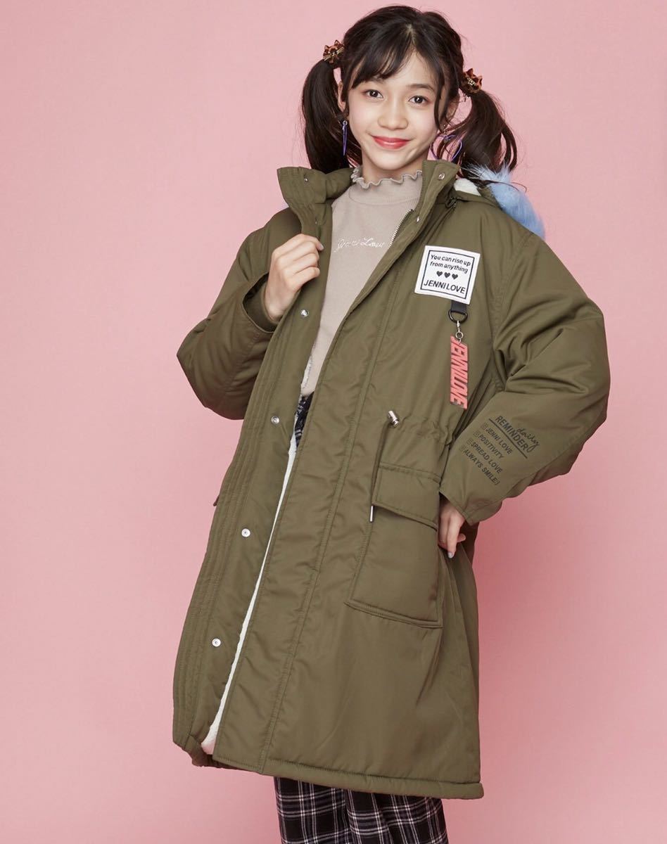 JENNI love カラーファーモッズコート サイズ160cm 新品拍卖