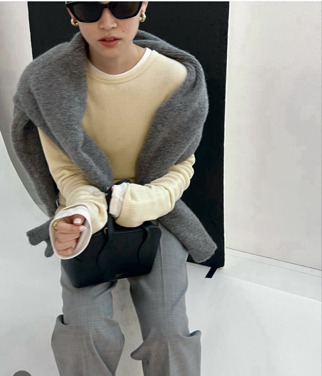 DEUXIEME CLASSE テレコ ロングスリーブ プルオーバー インナー カットソー アパルトモン 長袖拍卖