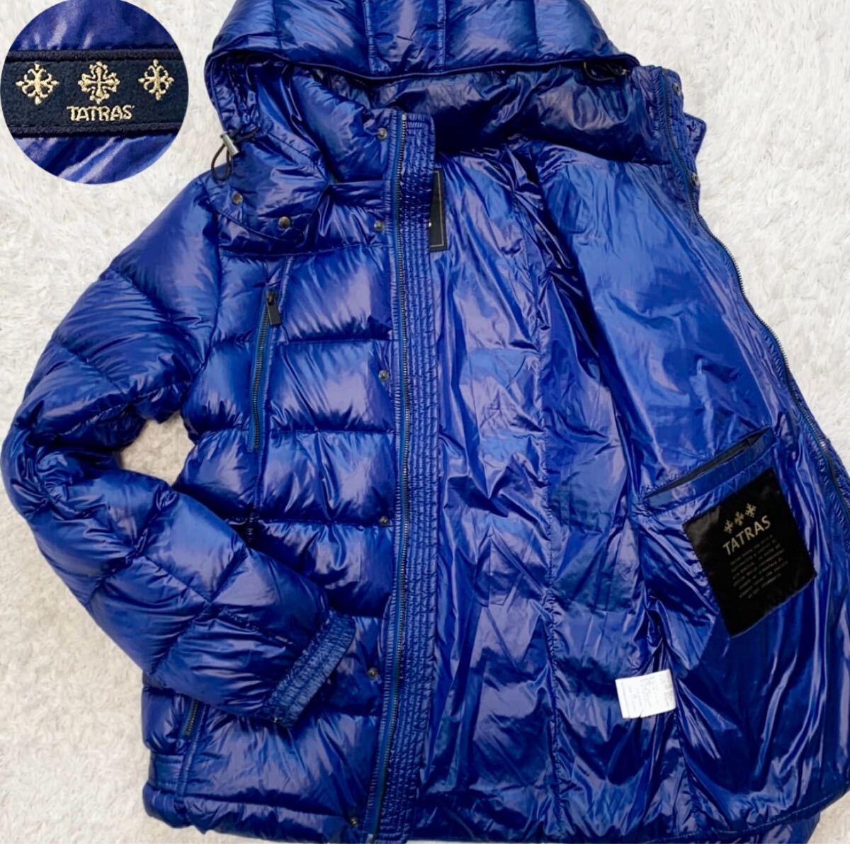 【希少カラー 美品】タトラス TATRAS ディオメデ DIOMEDE メンズ ダウンジャケット ブルー Mサイズ 02拍卖