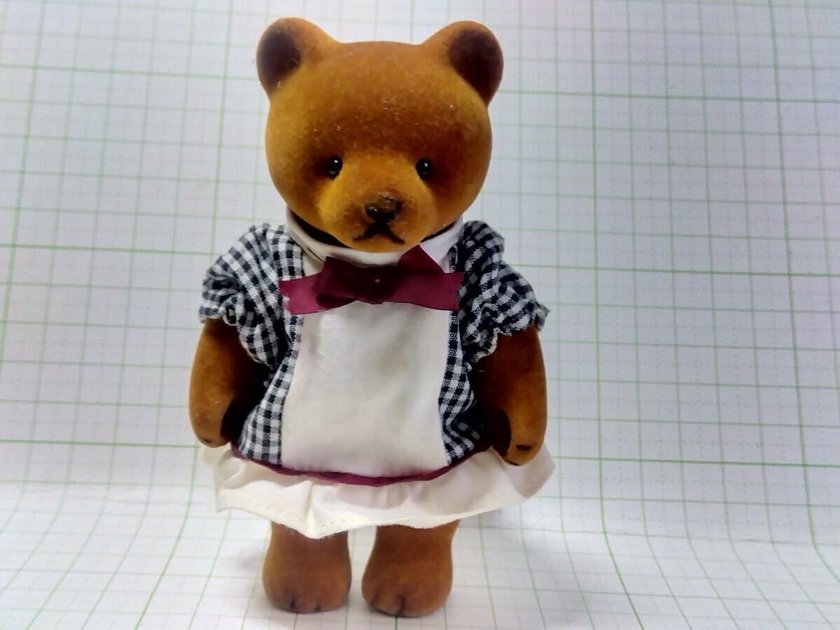 人形 テディベアアストリー くま クマ 洋服 ワンピース セキグチ フロッキー レトロ レア シルバニアファミリー拍卖
