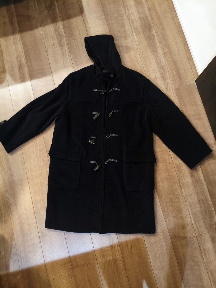 【美品】Gloverall グローバーオール 英国製 ダッフルコート メンズ40(L〜XL相当)ウール100% 人気モデル ブラック拍卖