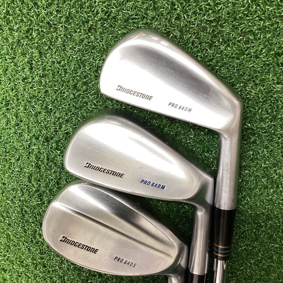 BRIDGESTONE PRO640M #3アイアン&ウェッジP/S、PRO640SウェッジSW 計3本 拍卖