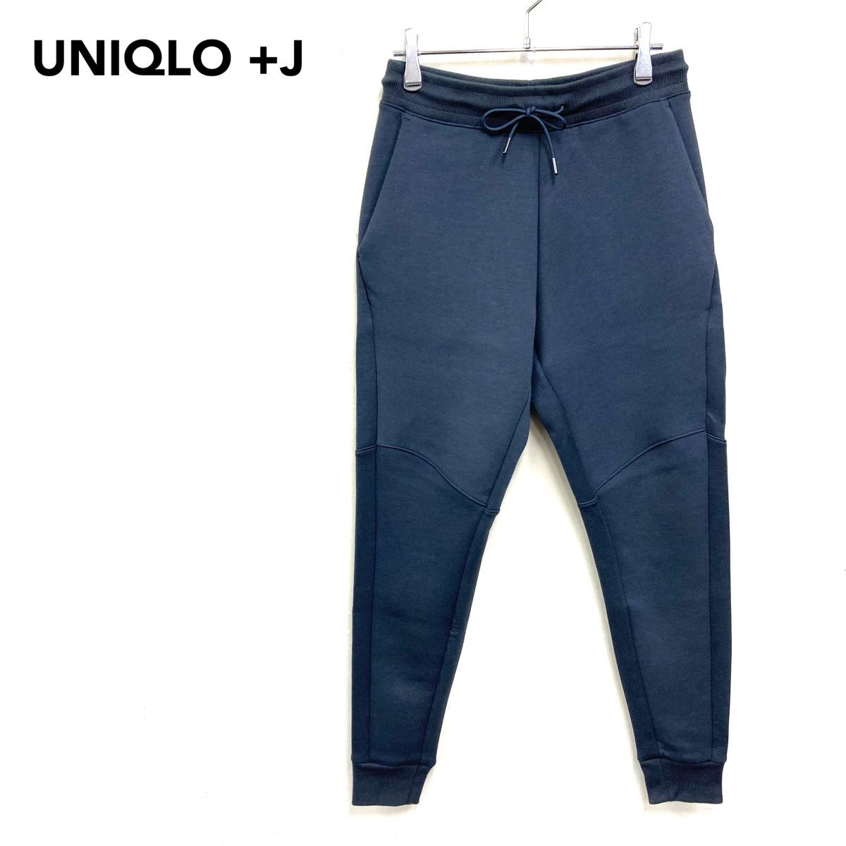 2O3014-W-N◆UNIQLO +J ユニクロ プラスジェイ ジョガーパンツ ゴムウエスト リブ シンプル カジュアル◆size:S ダークグレー ポリ 他拍卖